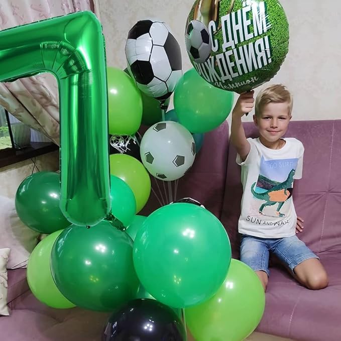 TONIFUL 40 Inch Dark Green Large Numbers Balloon 0-9 Birthday Party Decorations,Foil Mylar Big Number 7 Balloon Digital 7 for Birthday Party,Wedding, Bridal Shower Engagement Photo Shoot, Anniversary