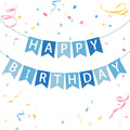 Happy Birthday Banner Light Blue Happy Birthday Sign Birthday Decorations for Birthday Party Backdrop Wall Decor Light Blue Birthdays Sign for Men Women Party Supplies
