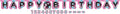 Internet Famous Jumbo Add-An-Age Happy Birthday Banner - 10.5' x 10" (Pack Of 1) - Multicolor Customizable Age Paper Party Decoration