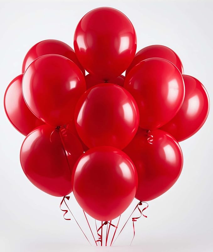600 Pack Red Balloons 12 Inch Red Latex Balloons - Various Party Balloons Decorations