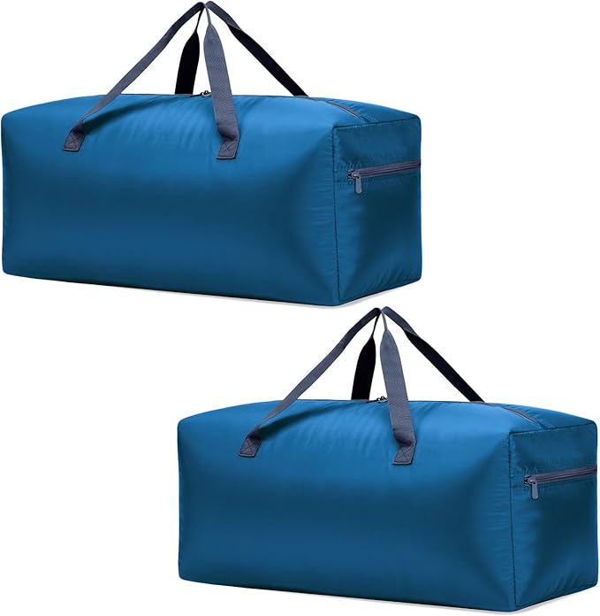 iFARADAY 2 Packs Foldable Duffel Bag 30" / 75L Lightweight with Water Rresistant for Travel