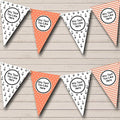 Sailing Nautical Beach Seaside Black Coral Personalized Birthday Party Bunting - Hanging Party Decoration - Birthday Party Banner Garland | Decorative Party Supplies