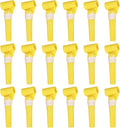 uxcell 20 Pcs Colorful Noise Makers Plastic Party Blowers Party Favors for Birthday Parties Holiday Christmas New Years Gift Favors, Yellow