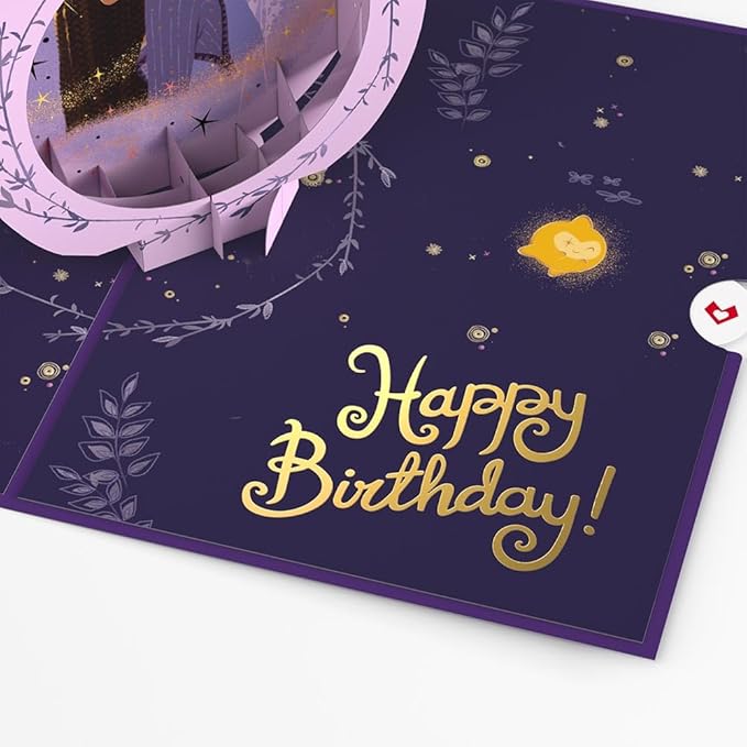 Lovepop Magical Disney Wish 3D Pop-Up Birthday Card for Girls - for Kids, Her, Daughter - 5" x 7" - Envelope Included