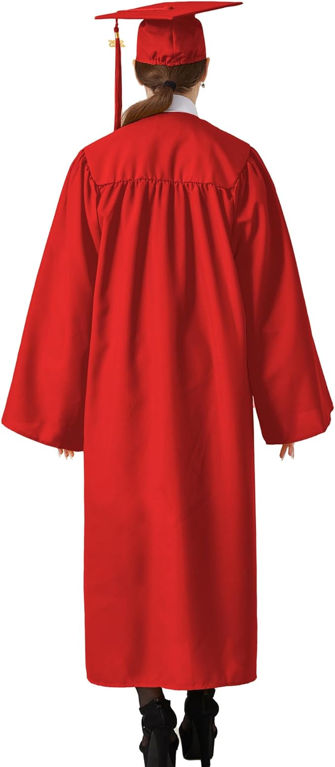 GraduatePro Matte Graduation Cap and Gown Class of 2026 Set Bulk with Tassel for High School & College 12 Colors
