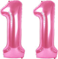 40 Inch Pink Number 11 Digital Balloon,Jumbo Mylar Foil Helium Balloon for 11 Balloons for Birthday Party,Wedding Anniversary Party Decorations