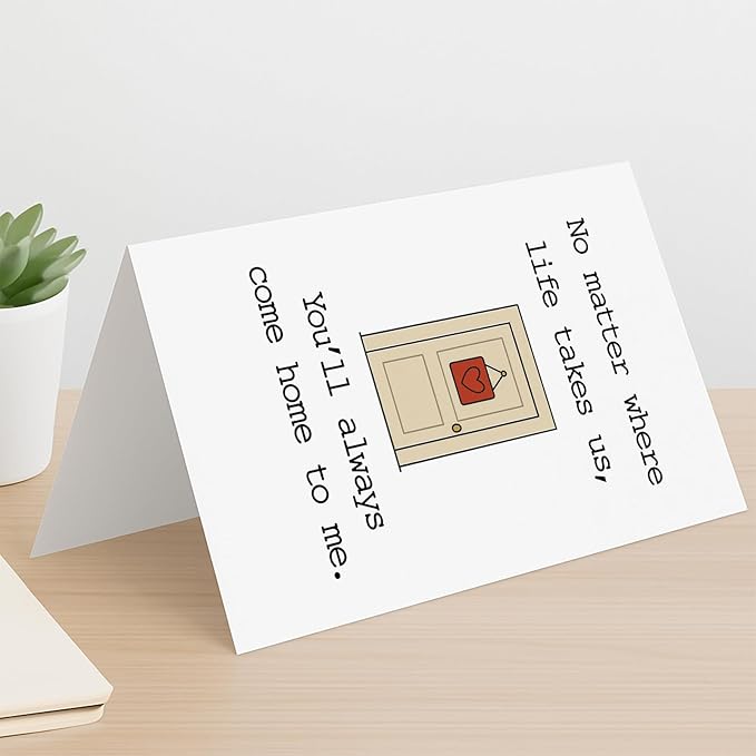 KINGNAME Romantic Love Card for Him Her, Come Home To You Emotional Future Card, Meaningful Gift for Anniversary or Birthday
