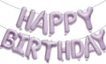 KALOR Pastel Purple Happy Birthday Balloons Banner, 16 Inch Mylar Foil Letters Balloon Sign for Birthday Party Decorations Photo Booth Backdrop