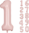 40 inch Pink Number Balloon Light Pink 1 Balloon Number 1 Balloon for 1st Birthday Party Decorations