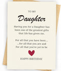 Daughter's Birthday Card - Happy Gift for Her
