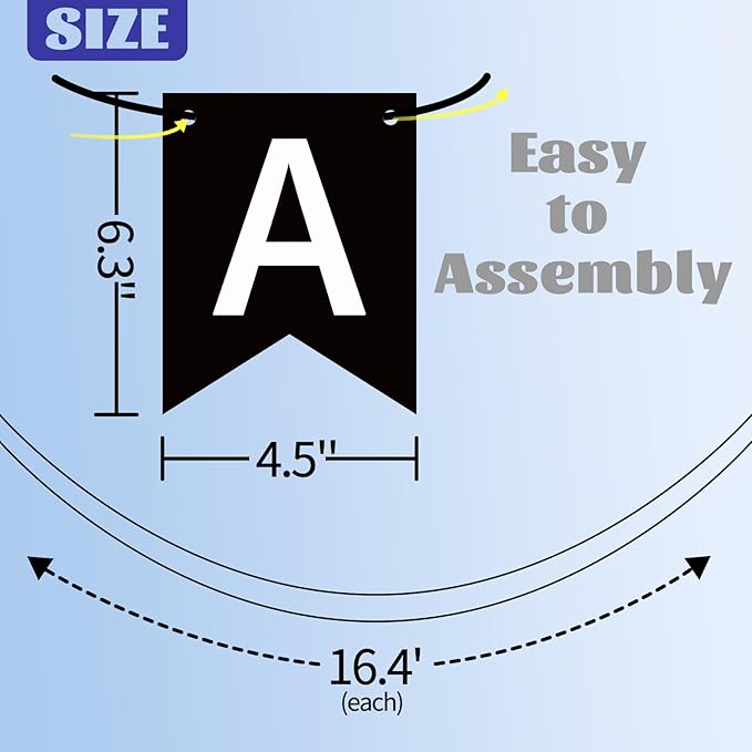 Happy Birthday Banner Black Happy Birthday Sign Birthday Decorations for Birthday Party Backdrop Wall Decor Black Birthdays Sign for Men Women Party Supplies