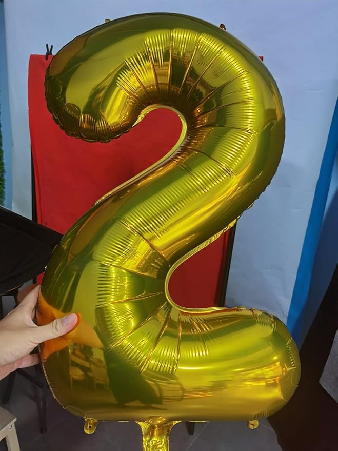 32 Inch Gold Number 8 Balloons Foil Ballon Digital Birthday Party Decoration Supplies (Gold Number 8 Balloon)