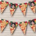 Luau Bright Colourful Tropical Tiki Photo Personalized Birthday Party Bunting - Hanging Party Decoration - Birthday Party Banner Garland | Decorative Party Supplies