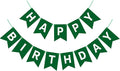 Hooqict Happy Birthday Banner Dark Green Birthday Party Decorations Green Party Banner Garland Sign for Kids Adults Men Golf Birthday Decorations Supplies