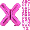 40 Inch Large Hot Pink Letter X Balloons Alphabet X Letter Balloons Foil Mylar Letter A Balloons for Birthday Party Anniversary New Year Graduation Wedding