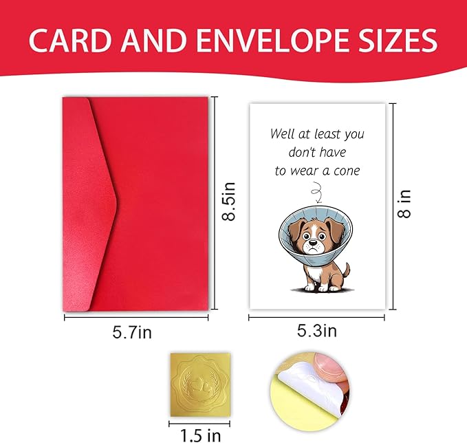 Funny Get Well Soon Card Gift for Friend Men Women, Hilarious Speedy Surgery Recovery Card for Him Her, Humorous Encouragement Support Gift