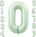 40 Inch Olive Green Large Number Balloons 0-9, Number 0 Balloons Foil Mylar Big Number Balloons, Helium Number Balloons Decorations For Birthday, Anniversary Events, Wedding Party