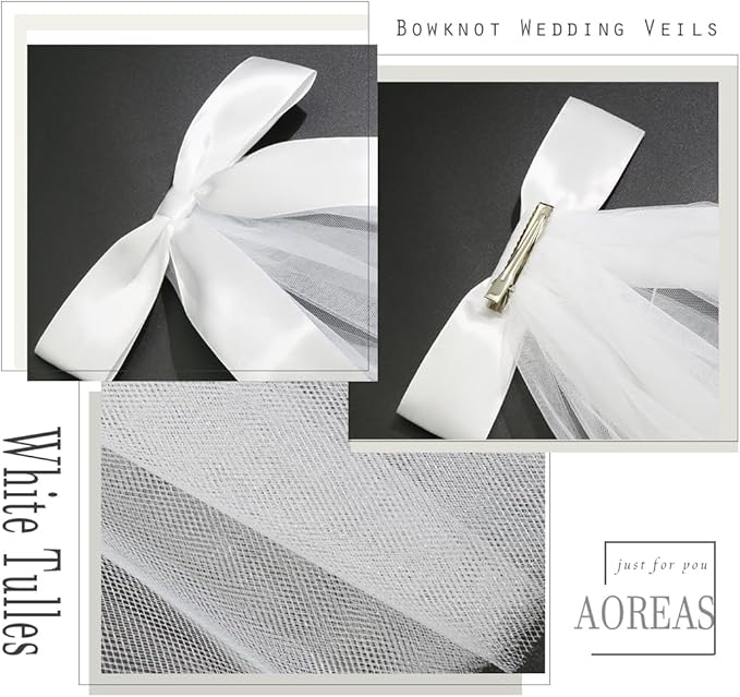 White Short Wedding Veil Pearl Rhinestone Bride Veils Bridal Veils Bachelorette Party Veil for Brides and Women
