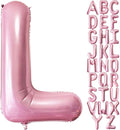 Lovoir 40 Inch Pastel Pink Letter L Balloons, 1 Pcs, Alphabet, Letter Balloons, Unisex Adults, All Ages, Wedding, Anniversary, Birthday