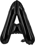 Lovoir 40 Inch Large Black Letter A Balloons Big Size Jumbo Mylar Foil Helium Balloon for Birthday Party Celebration Decorations Alphabet Black A