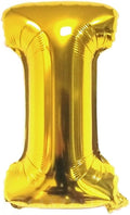 Glanzzeit 16 Inch Gold Balloons Decor Letters A to Z Numbers 0 to 9 for Wedding Prom Birthday Party (Letter I)