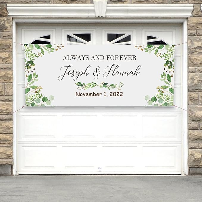 Custom Banners and Signs for Outdoor Indoor,Customize Your Own Banner with Photo Image Picture Logo or Name,Custom Banner for Birthday Party Business Graduation Wedding Event (4' X 4')