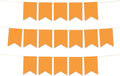 Andaz Press Hanging Pennant Banner with String, Orange, 1-Set, 24 Pennants, Approx. 12-Feet Long