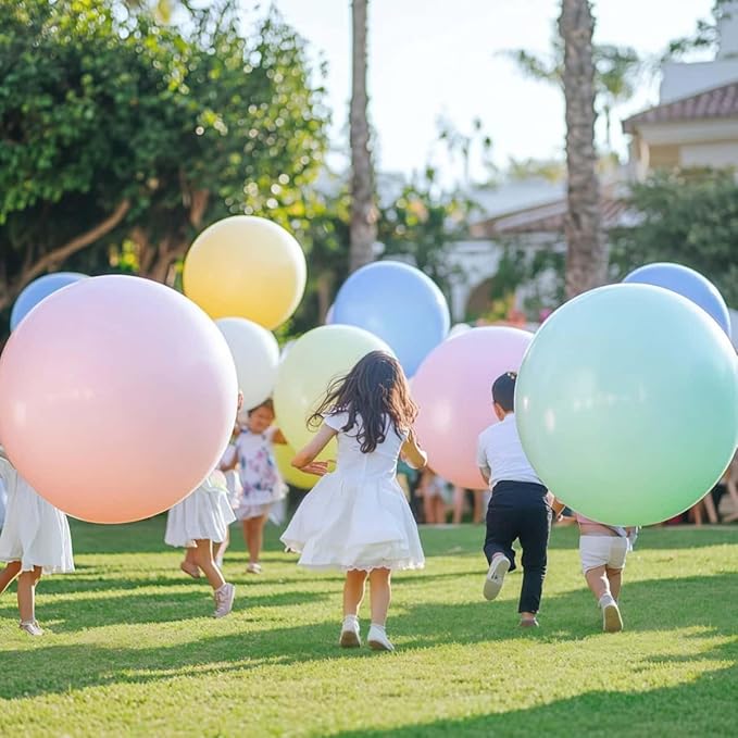 32 Pack Pastel Balloons 36 inch Multicolor Macaron Balloon for Day Girls Birthday Baby Shower Easter Party Decoration
