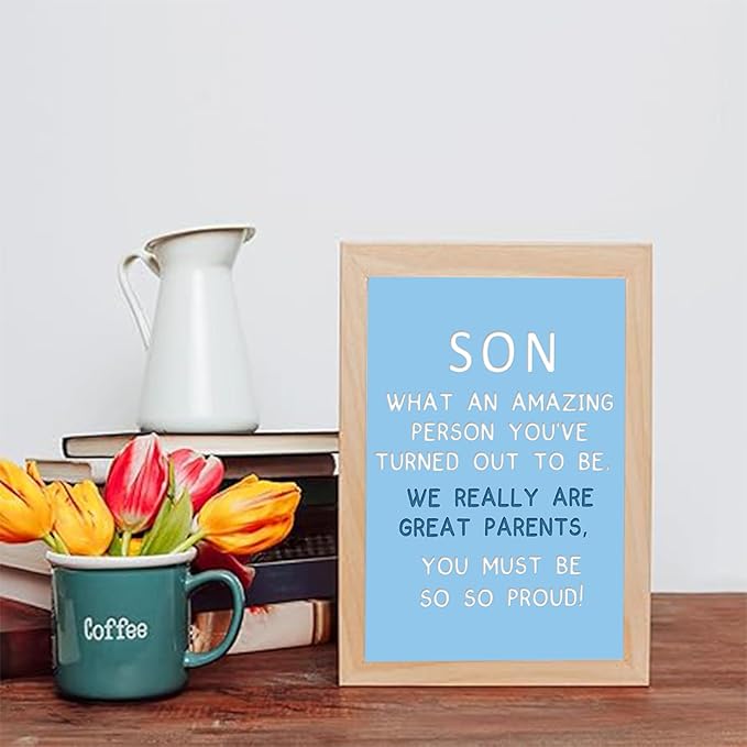 Funny To My Son Birthday Card, Birthday Card for Son, Humorous Gift for 16th, 18th, 21st, 30th Son Birthday, Son Birthday Card from Mom Dad, Birthday Card Son Adult Gift Idea