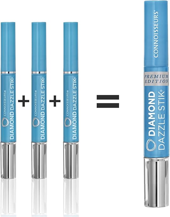 CONNOISSEURS Diamond Dazzle Stik - Portable Diamond Cleaner for Rings and Other Jewelry - Bring Out The Sparkle in Your Diamonds and Precious Stones