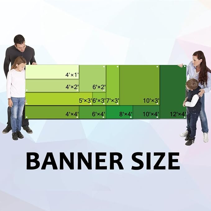 Custom Banners and Signs for Business,Banners and Signs customize for Outdoor,customized Personalized Banner Photo Text for Birthday Party Graduation Wedding Event (6' X 3')