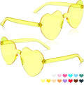 Heart Sunglasses 2 Pairs Heart Shaped Sunglasses Womens Heart Glasses Rave Sunglasses for Women Party Favors
