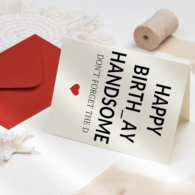 Birthday Decorations for Men, Funny Birthday Gifts for Men Him, Boyfriend Gifts for Bday, Husband Birthday Card