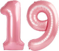 40 Inch Pearlescent Pink Number 19 Balloon Number 19 Balloon 40 Inch, 19th Birthday Party Decorations for Boy or Girl Huge Mylar Anniversary Party Supplies
