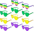 Heart Sunglasses 12/18/24 Pcs Heart Shaped Glasses for Women Cute Funny Party Glasses Party Favors Accessories