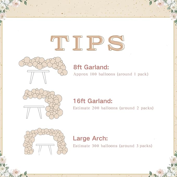 White and Gold Balloon Arch Kit, Metallic Gold and Sand White Balloon Garland Kit for Wedding Birthday Baby Shower Gender Reveal Bridal Decorations