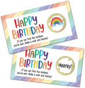 REWIDPARTY Happy Birthday Party Scratch Off Game Cards（32 PCS） Colorful Rainbow Birthday Scratch Off Tickets Christmas Birthday Holiday Special Event Raffle Tickets Supplies for Kids Teens Adults