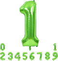 TONIFUL 40 Inch Large Green Numbers Balloons 0-9, Number 1 Digital 1 Helium Foil Mylar Big Number Balloons for 2026 Graduation New Year Eve Birthday Party Anniversary Supplies Decorations