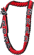 Hotop 2026 Graduation Leis Class of 2026 Grad Ribbon Money Lei Handmade Double Braided Necklace for Graduation Gifts Supplies