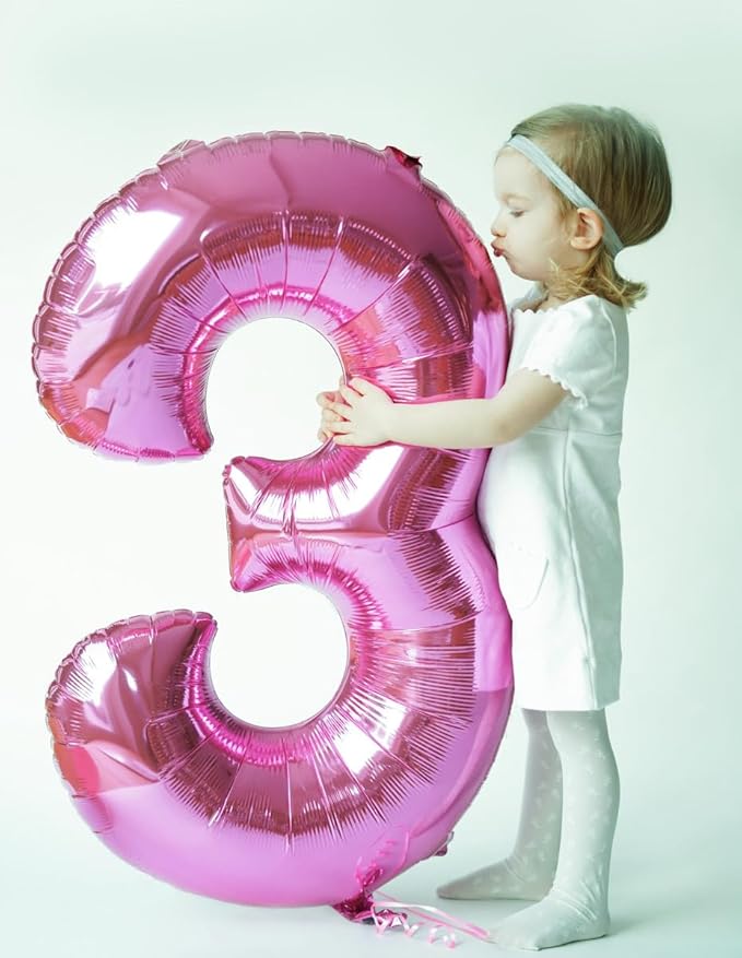 40 Inch Pink Numbers 9 Balloon, Balloons Decorations for 9 19 90 Birthday Party, Engagement, Wedding, Graduations, Photo Shoot Supplies