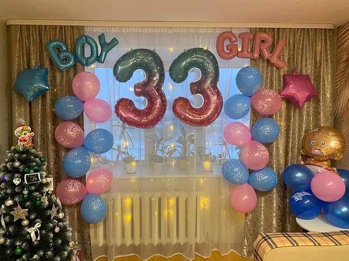 10 Balloon Number, Starry Sky Number 10th Birthday Balloons 40 Inch, 10 Years Old Starry Sky Birthday Decorations for Boys Girls, 10th Anniversary Decorations
