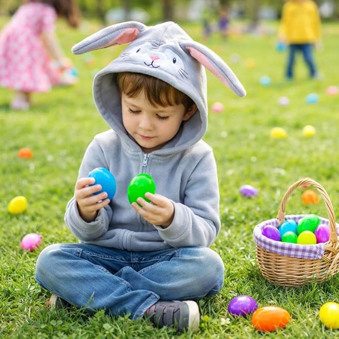 24 Pack Prefilled Easter Eggs with Squishy Toys – Easter Egg Fillers, Easter Gifts, Easter Goodie Stuffers, Classroom Prizes, Party Favors for Kids, Boys and Girls