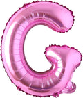 16" inch Single Rose Red Alphabet Letter number Balloons Aluminum Hanging Foil Film Balloon Wedding Birthday party decoration banner Air Mylar Balloons (16 inch Rose Red G)