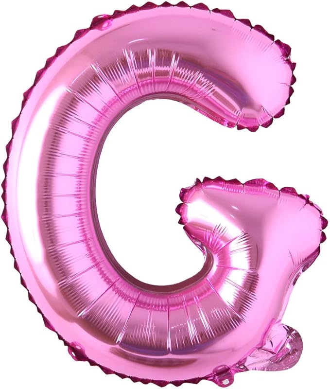 16" inch Single Rose Red Alphabet Letter number Balloons Aluminum Hanging Foil Film Balloon Wedding Birthday party decoration banner Air Mylar Balloons (16 inch Rose Red G)
