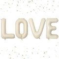 Biapian 40 Inch Love Letter Balloons, Cream Foil Balloons Big LOVE Balloons, 4 Pcs Giant Foil Aluminum Balloon Helium for Birthday, Baby Shower, Wedding, Valentines Day Marriage Party Decorations