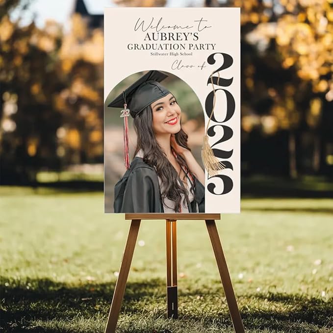 Graduation Party Welcome Sign, Photo Graduation Poster, Graduation Decorations, Grad Party Sign, Grad Welcome Sign, Graduation gift for best friend, Graduation gift for daughter, sister, brother - 2