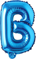 Blue 28 inch Letter Balloons Alphabet Number Balloons Foil Mylar Party Wedding Bachelorette Birthday Bridal Baby Shower Graduation Anniversary Celebration Decoration (Can not Float) (28 inch Blue B)