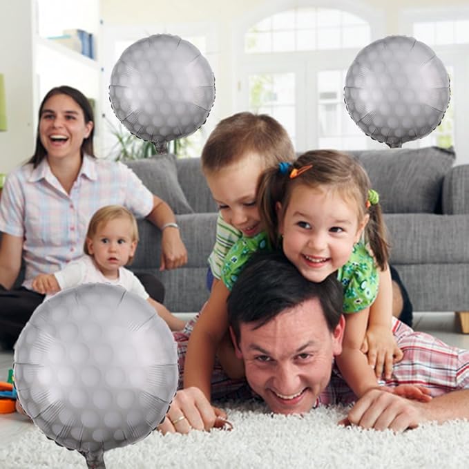 Golf Balloons Golf Ball Foil Balloons for Golf Birthday Graduation Party Supplies Decorations Sports Theme Party Favors Decorations Balloon Party 3pcs