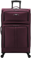U.S. Traveler Anzio Softside Expandable Luggage with Spinner Wheels, Burgundy, 30-Inch Large