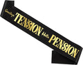 Elegant Retired Sash with Gold Foil - Funny Black Retirement Party Sash Decorations for Both Women and Men Retirement Party Supplies & Large Enough Size (35.6x3.74 inch)